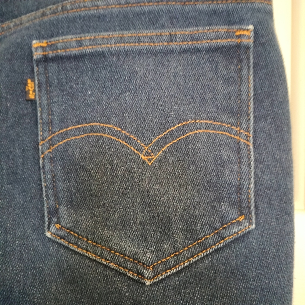 Vintage Levi's Blue Jeans with Cactus Design Men's 36x27 - Picture 3 of 12